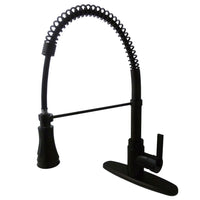 Thumbnail for Gourmetier GSY8875CTL Continental Single-Handle Pre-Rinse Kitchen Faucet, Oil Rubbed Bronze - BNGBath
