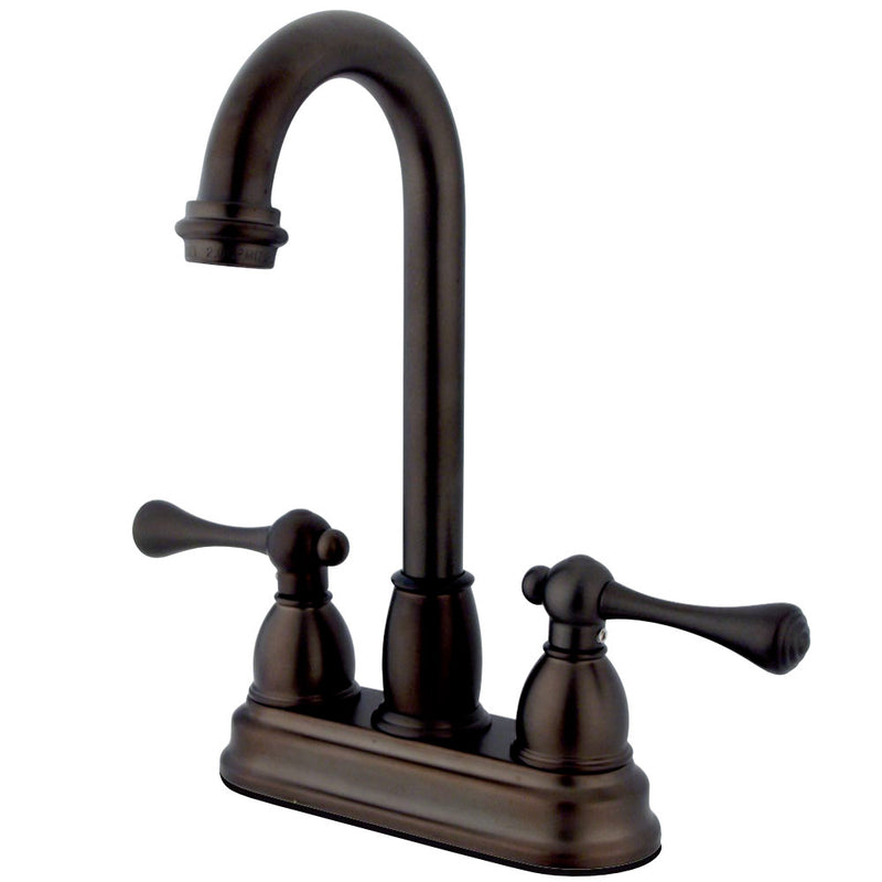 Kingston Brass KB3495BL Vintage Collection Classic 4" Centerset Bar Faucet, Oil Rubbed Bronze - BNGBath
