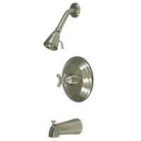 Thumbnail for Kingston Brass KB2638BXT Tub and Shower Trim Only, Brushed Nickel - BNGBath