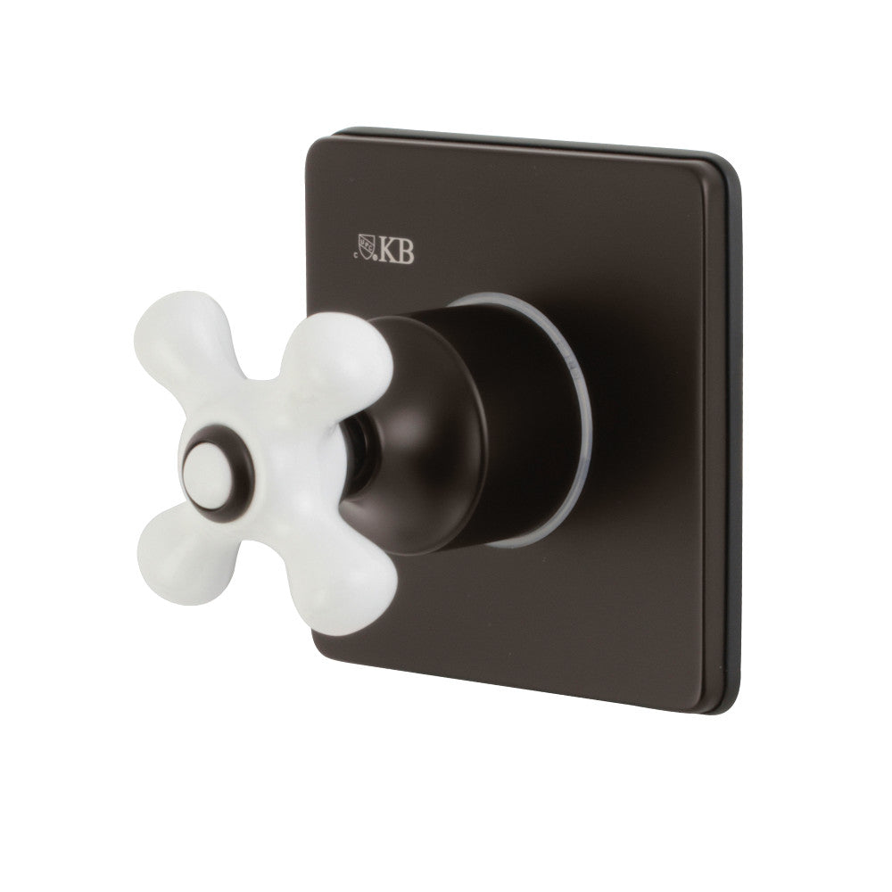 Kingston Brass KS3045PX 3-Way Diverter Valve with Trim Kit, Oil Rubbed Bronze - BNGBath