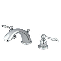 Thumbnail for Kingston Brass KB961KL Widespread Bathroom Faucet, Polished Chrome - BNGBath
