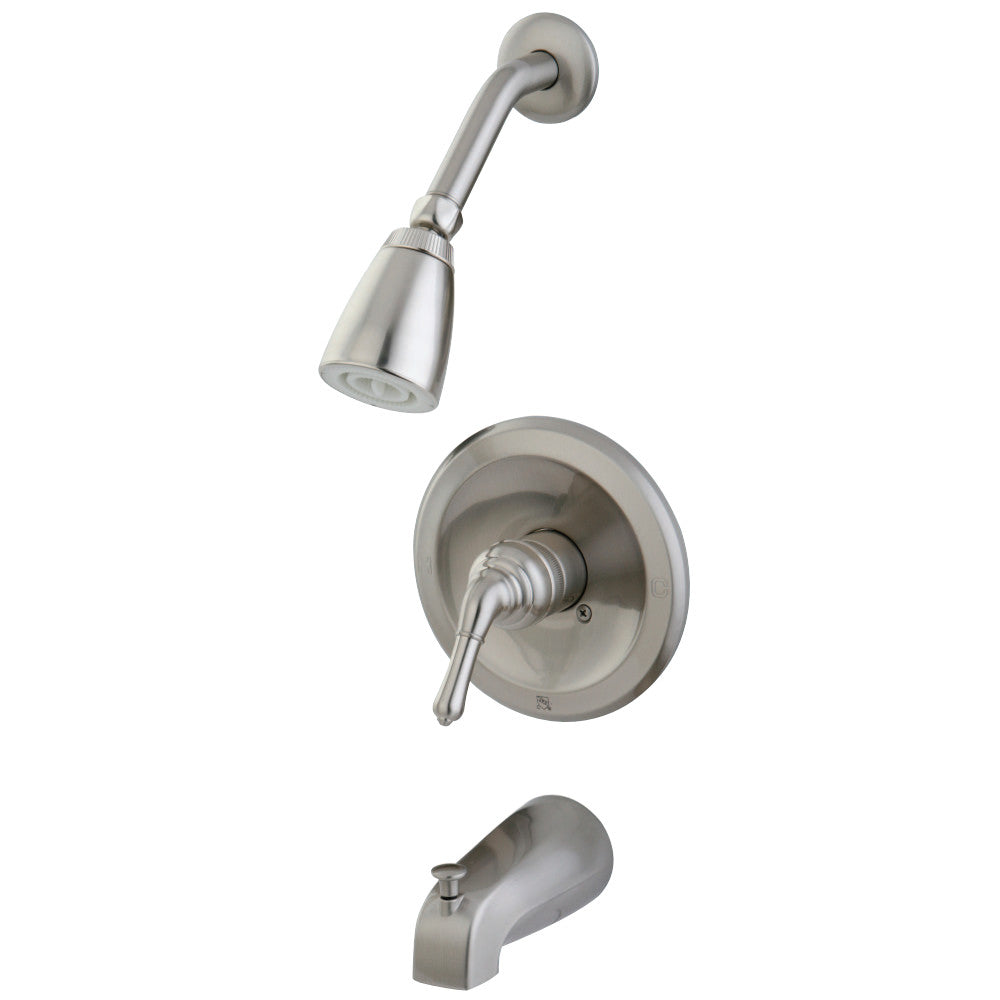 Kingston Brass KB538NML Tub and Shower Faucet, Brushed Nickel - BNGBath