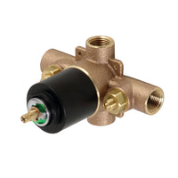 Thumbnail for Kingston Brass KB650V Pressure Balanced Rough-In Tub and Shower Valve with Stops, Matte Black - BNGBath