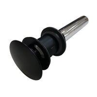 Thumbnail for Kingston Brass EV6000MB Push Pop-Up Drain with Overflow Hole, 22 Gauge, Matte Black - BNGBath