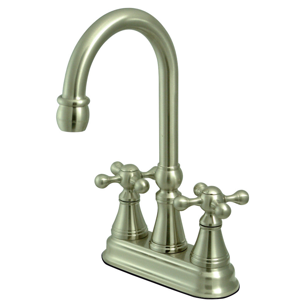 Kingston Brass KS2498KX Governor Bar Faucet Without Pop-Up, Brushed Nickel - BNGBath