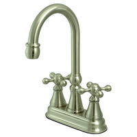 Thumbnail for Kingston Brass KS2498KX Governor Bar Faucet Without Pop-Up, Brushed Nickel - BNGBath