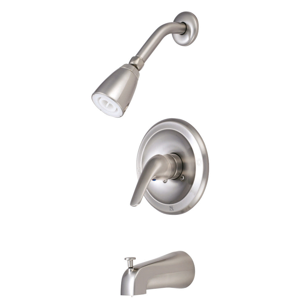 Kingston Brass GKB538L Chatham Single-Handle Tub and Shower Faucet, Brushed Nickel - BNGBath