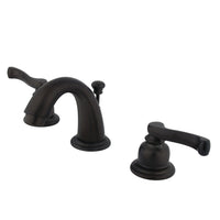 Thumbnail for Kingston Brass KB915FL Widespread Bathroom Faucet, Oil Rubbed Bronze - BNGBath