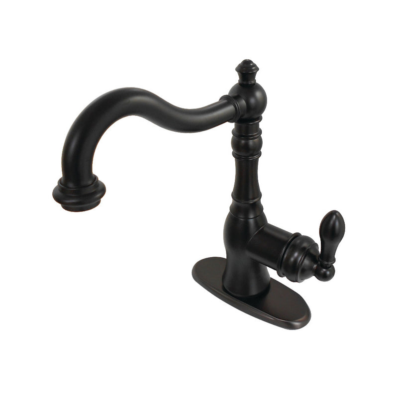 Fauceture FSY7705ACL American Classic Single-Handle Bathroom Faucet with Push Pop-Up and Cover Plate, Oil Rubbed Bronze - BNGBath