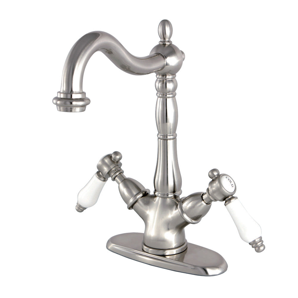 Kingston Brass KS1498BPL Vessel Sink Faucet, Brushed Nickel - BNGBath