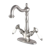 Thumbnail for Kingston Brass KS1498BPL Vessel Sink Faucet, Brushed Nickel - BNGBath