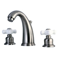 Thumbnail for Kingston Brass KB988PX Victorian 2-Handle 8 in. Widespread Bathroom Faucet, Brushed Nickel - BNGBath