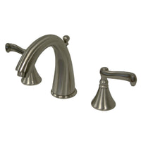 Thumbnail for Kingston Brass KS5978FL 8 in. Widespread Bathroom Faucet, Brushed Nickel - BNGBath
