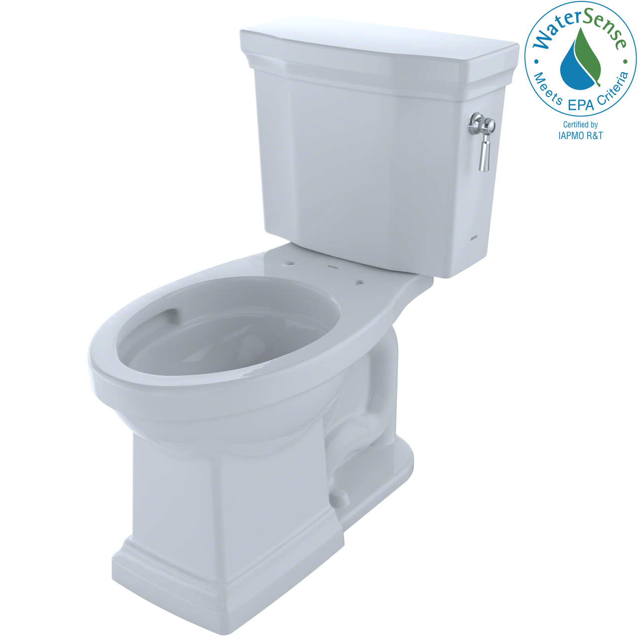 TOTO Promenade II Two-Piece Elongated 1.28 GPF Universal Height Toilet with CeFiONtect and Right-Hand Trip Lever,  - CST404CEFRG#01 - BNGBath