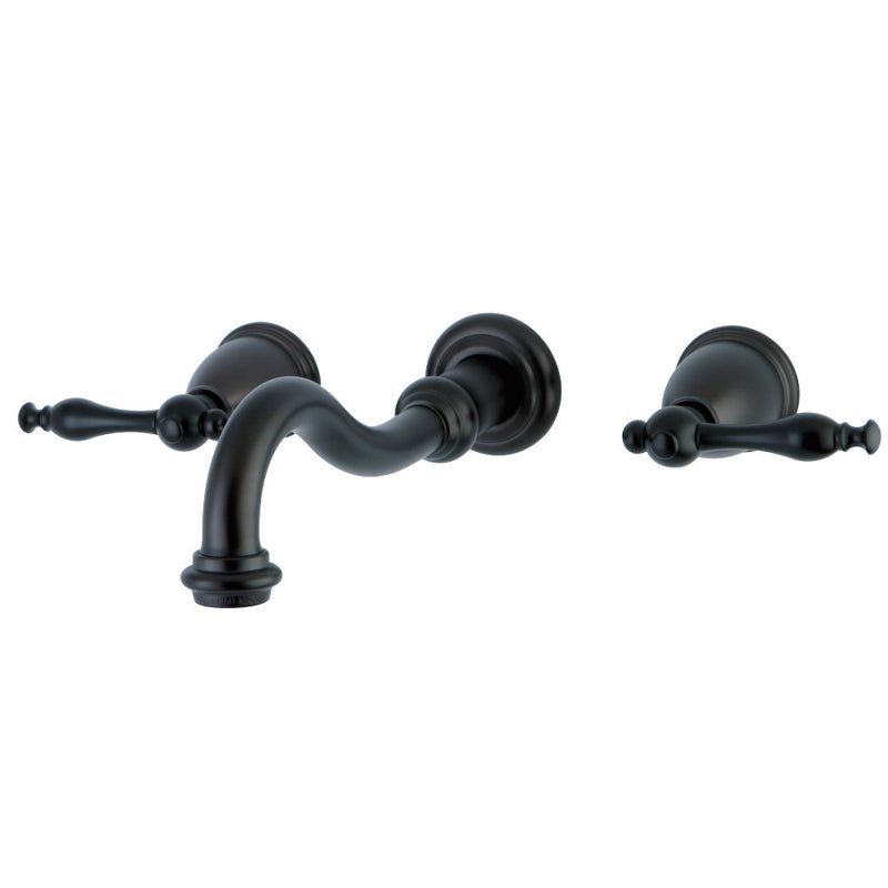 Kingston Brass KS3125NL Wall Mount Bathroom Faucet, Oil Rubbed Bronze - BNGBath