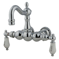Thumbnail for Kingston Brass CC1004T1 Vintage 3-3/8-Inch Wall Mount Tub Faucet, Polished Chrome - BNGBath