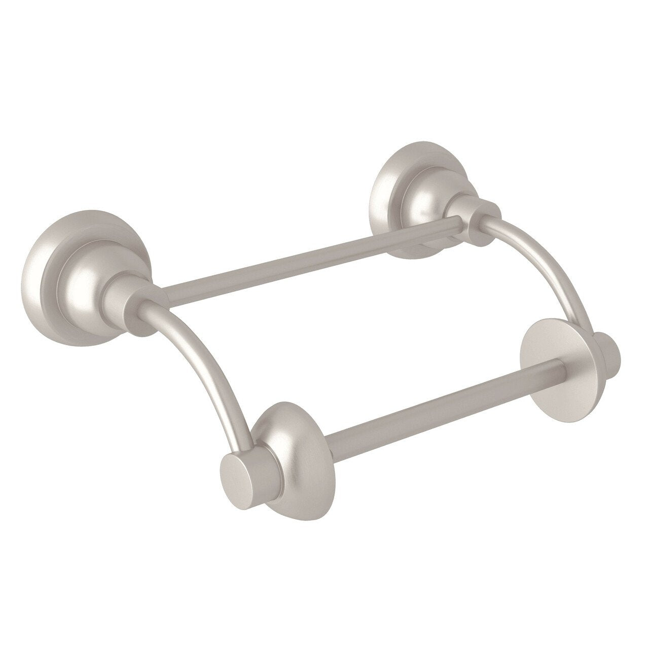 Toilet Paper Holder Brushed Nickel Metal Bathroom Flexible