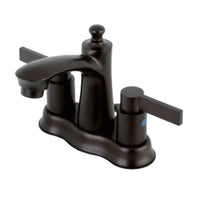 Thumbnail for Kingston Brass FB7615NDL 4 in. Centerset Bathroom Faucet, Oil Rubbed Bronze - BNGBath