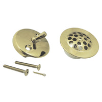 Thumbnail for Kingston Brass DTL5305A2 Grid Tub Drain Kit, Polished Brass - BNGBath