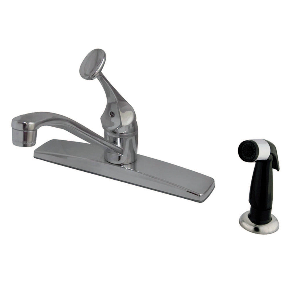 Kingston Brass KB0572 Columbia Single-Handle Centerset Kitchen Faucet, Polished Chrome - BNGBath