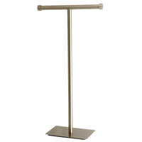 Thumbnail for Kingston Brass CC8108 Claremont Freestanding Toilet Paper Stand, Brushed Nickel - BNGBath