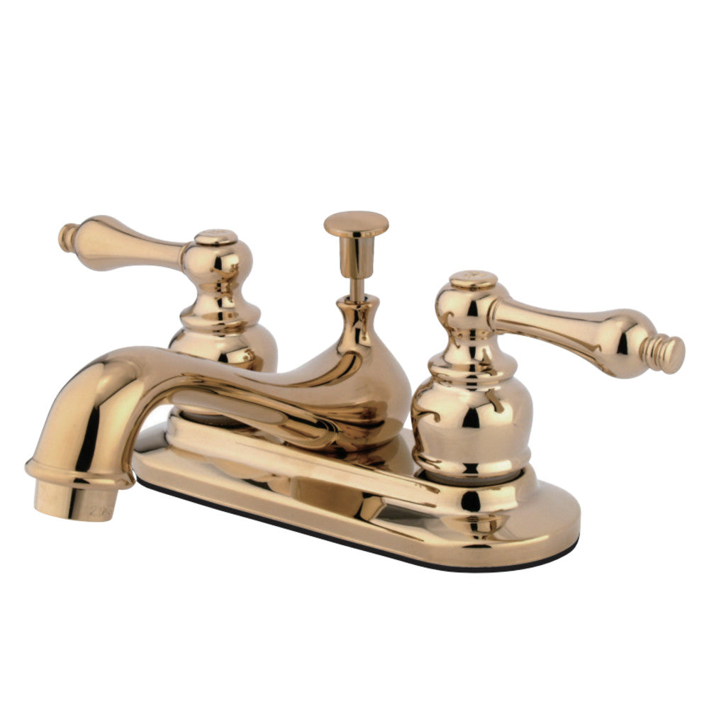 Kingston Brass KB602AL Restoration 4 in. Centerset Bathroom Faucet, Polished Brass - BNGBath