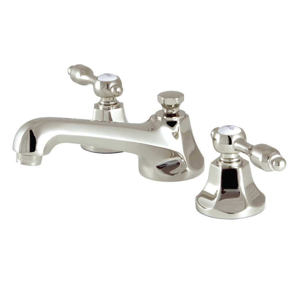 Kingston Brass KS4466TAL Tudor 8" Widespread Bathroom Faucet, Polished Nickel - BNGBath