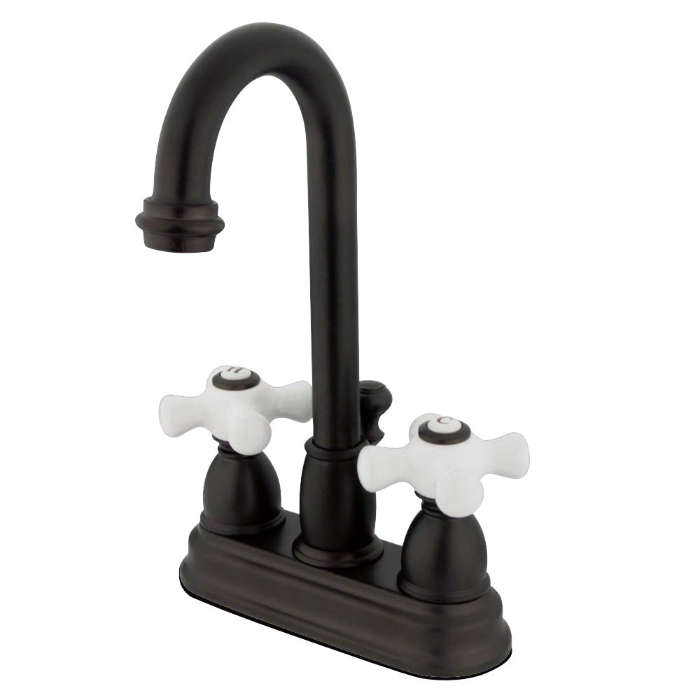 Kingston Brass KB3615PX 4 in. Centerset Bathroom Faucet, Oil Rubbed Bronze - BNGBath