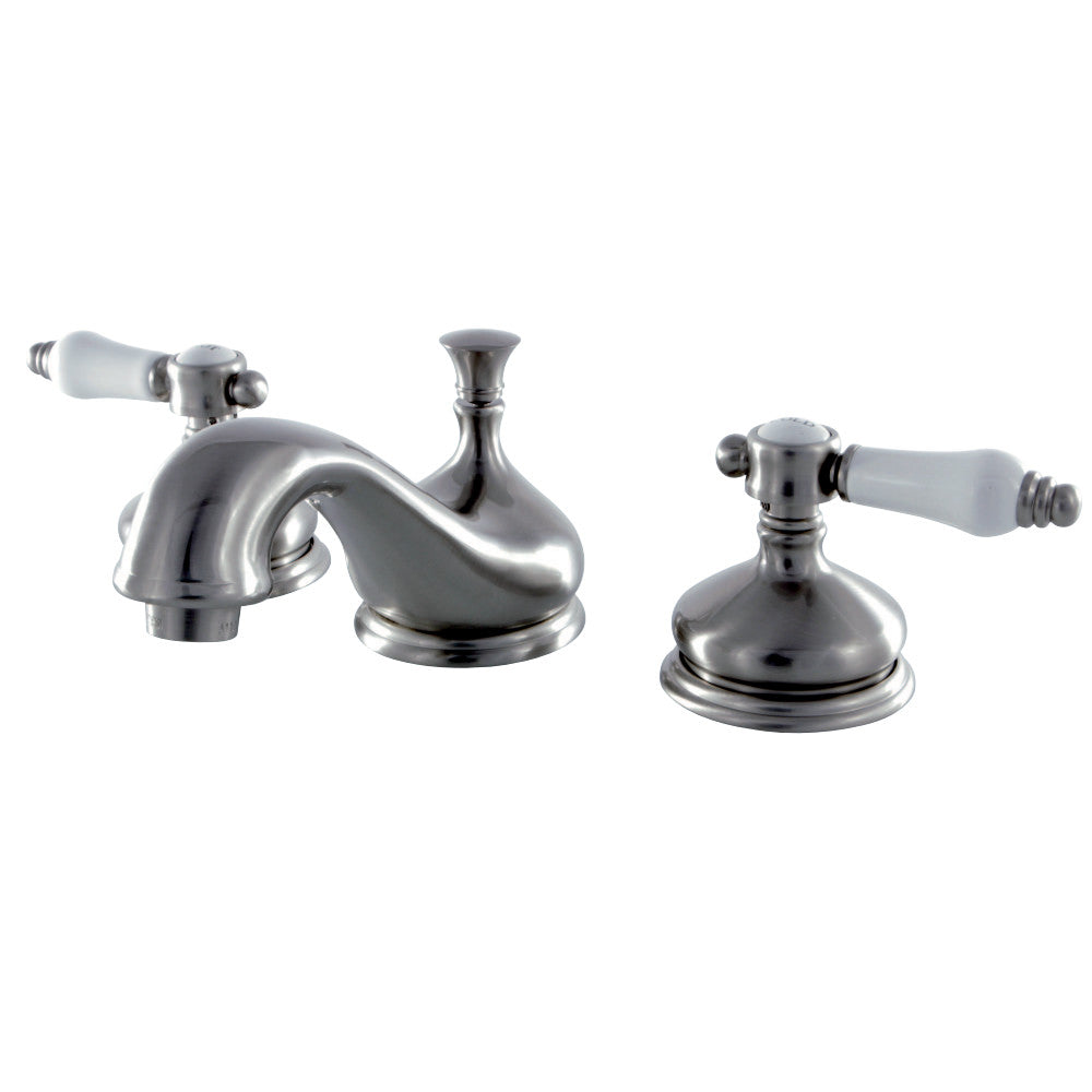 Kingston Brass KS1168BPL 8 in. Widespread Bathroom Faucet, Brushed Nickel - BNGBath