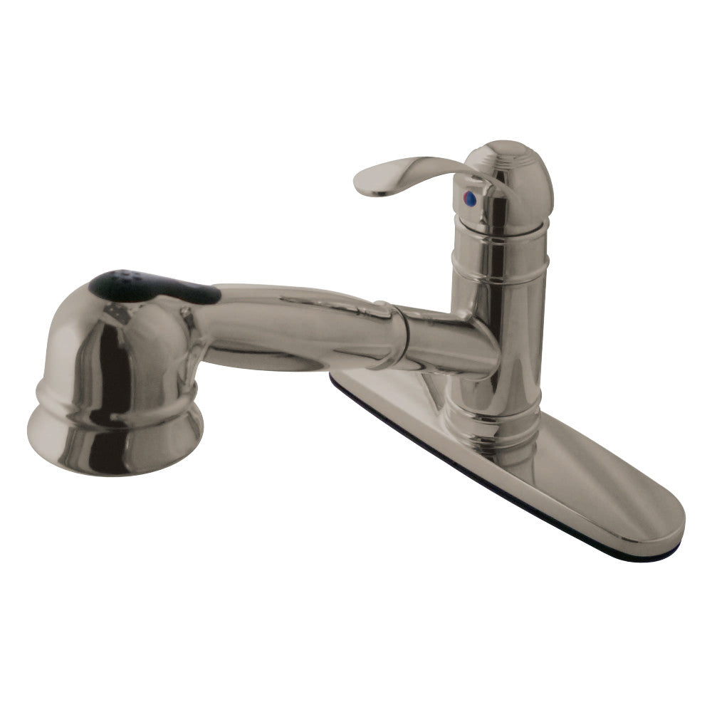 Gourmetier GSC7578WEL Eden Single-Handle Pull-Out Kitchen Faucet, Brushed Nickel - BNGBath