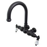 Thumbnail for Kingston Brass CC3005T5 Vintage 3-3/8-Inch Wall Mount Tub Faucet, Oil Rubbed Bronze - BNGBath