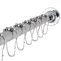 Thumbnail for Kingston Brass SCC3111 Adjustable Shower Rod and Shower Ring Set, Polished Chrome - BNGBath