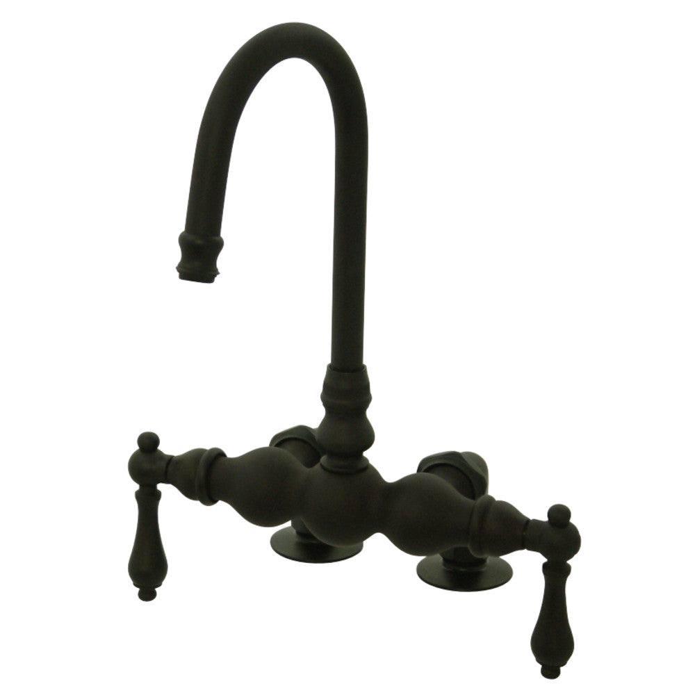 Kingston Brass CC91T5 Vintage 3-3/8-Inch Deck Mount Tub Faucet, Oil Rubbed Bronze - BNGBath