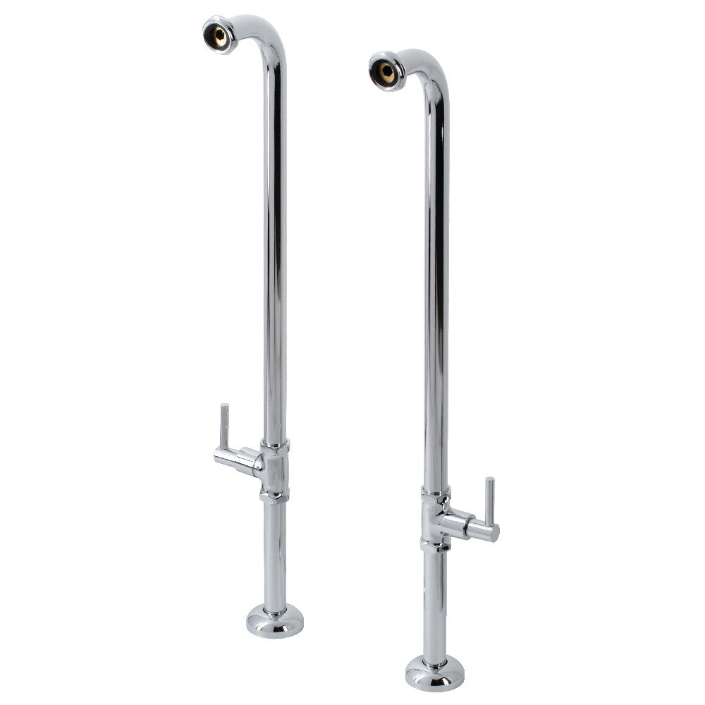 Kingston Brass AE810S1DL Concord Freestanding Tub Supply Line, Polished Chrome - BNGBath