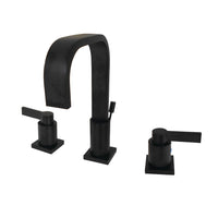 Thumbnail for Fauceture FSC8960NDL NuvoFusion Widespread Bathroom Faucet, Matte Black - BNGBath