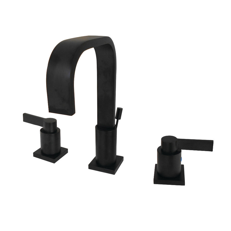 Fauceture FSC8960NDL NuvoFusion Widespread Bathroom Faucet, Matte Black - BNGBath