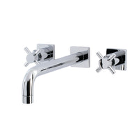 Thumbnail for Kingston Brass KS6021DX Concord Wall Mount Tub Faucet, Polished Chrome - BNGBath