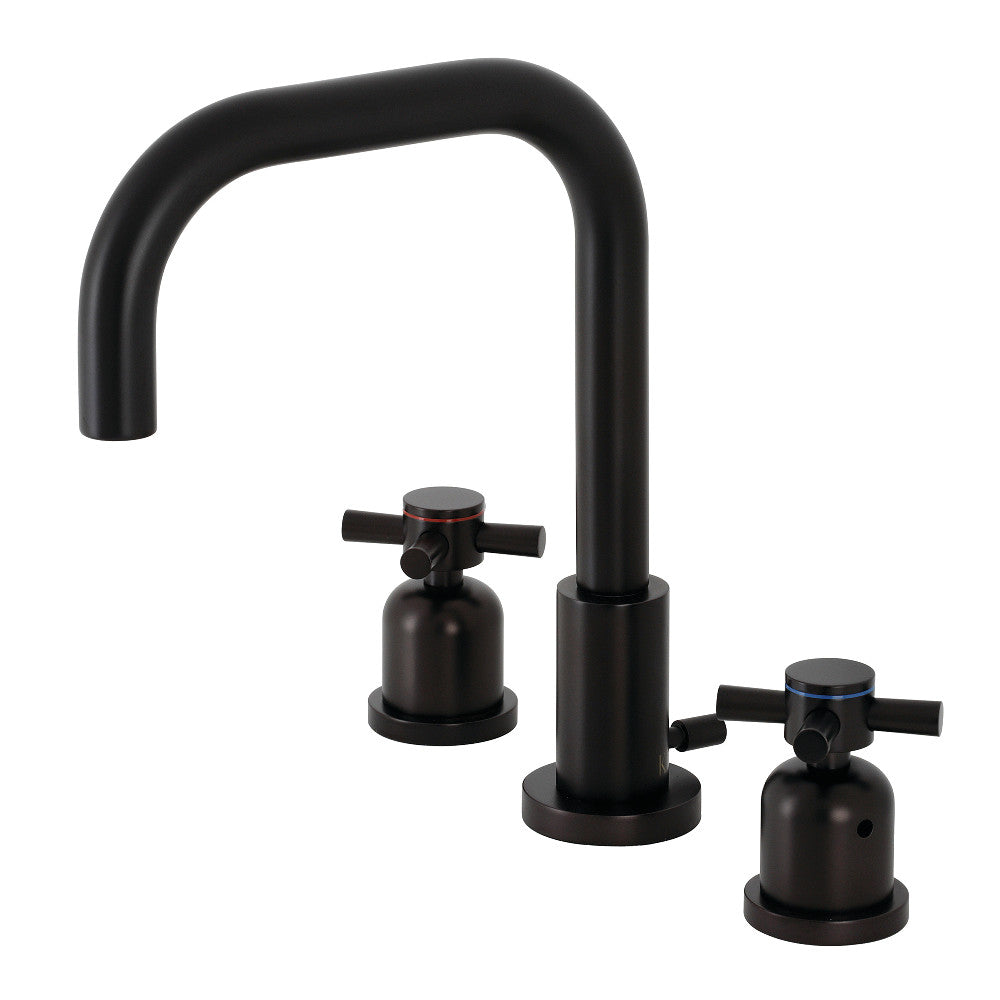 Kingston Brass FSC8935DX Concord Widespread Bathroom Faucet with Brass Pop-Up, Oil Rubbed Bronze - BNGBath