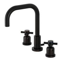 Thumbnail for Kingston Brass FSC8935DX Concord Widespread Bathroom Faucet with Brass Pop-Up, Oil Rubbed Bronze - BNGBath