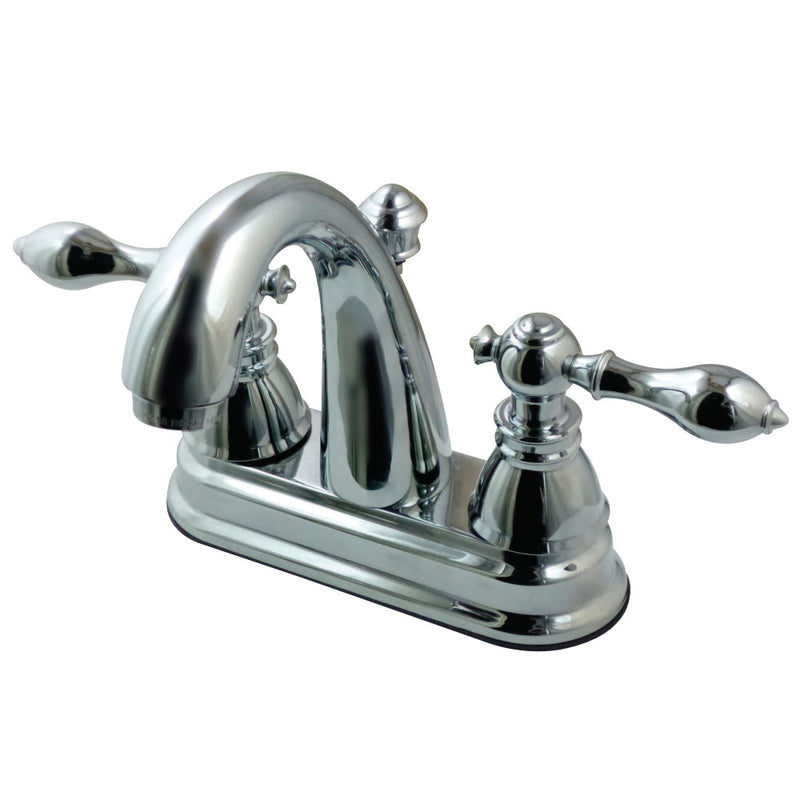 Fauceture FSY5611ACL American Classic 4 in. Centerset Bathroom Faucet with Plastic Pop-Up, Polished Chrome - BNGBath