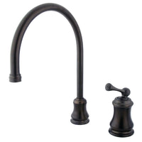 Thumbnail for Kingston Brass KS3815BLLS Single-Handle Kitchen Faucet, Oil Rubbed Bronze - BNGBath