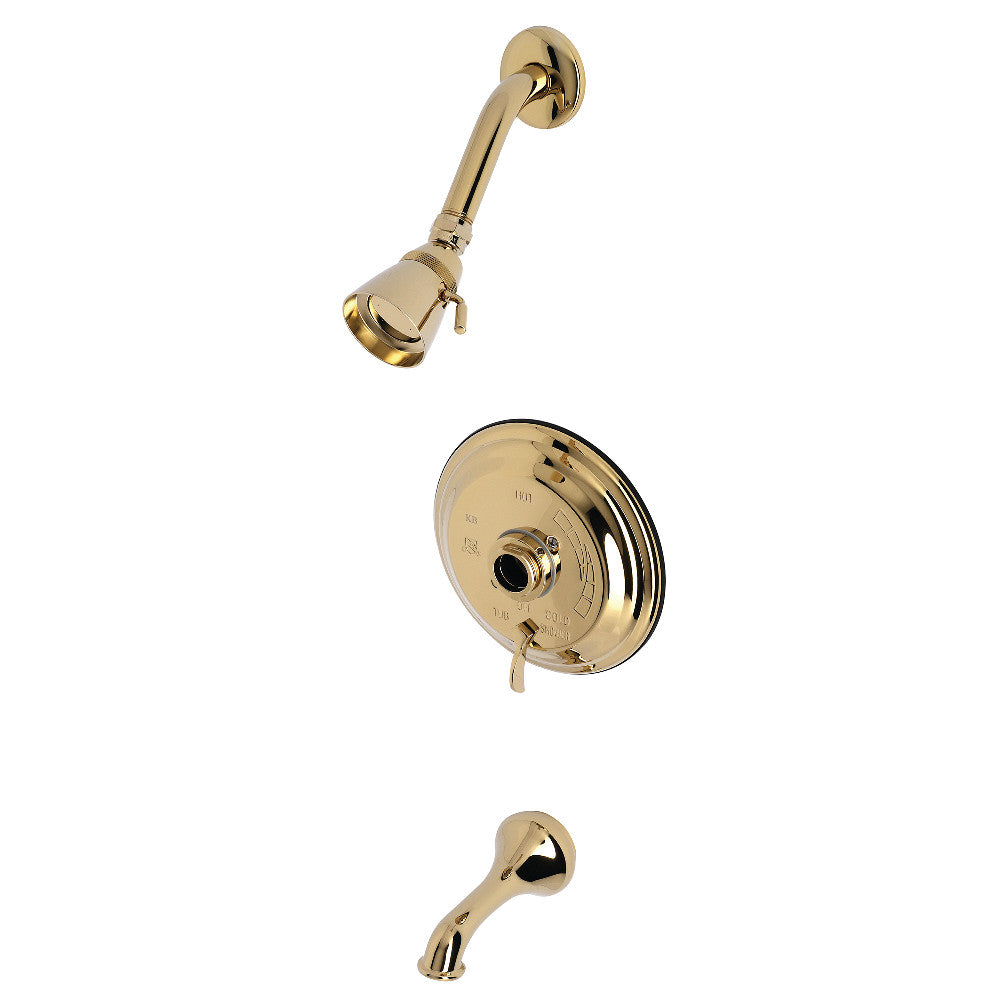 Kingston Brass KB36320TLH Tub and Shower Trim Only Without Handle, Polished Brass - BNGBath
