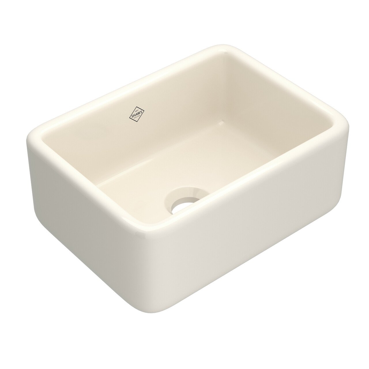 Shaws Original Lancaster Single Bowl Farmhouse Apron Front Fireclay Kitchen Sink - BNGBath