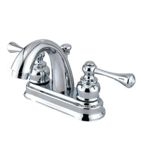 Thumbnail for Kingston Brass KB5611BL 4 in. Centerset Bathroom Faucet, Polished Chrome - BNGBath
