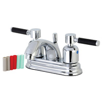 Thumbnail for Kingston Brass FB2601DKL 4 in. Centerset Bathroom Faucet, Polished Chrome - BNGBath