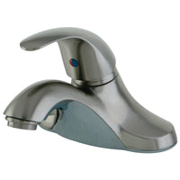 Thumbnail for Kingston Brass KB6548LP Single-Handle 4 in. Centerset Bathroom Faucet, Brushed Nickel - BNGBath