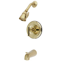 Thumbnail for Kingston Brass KB6632CML Manhattan Single-Handle Tub and Shower Faucet, Polished Brass - BNGBath