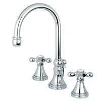 Thumbnail for Kingston Brass KS2981AX 8 in. Widespread Bathroom Faucet, Polished Chrome - BNGBath