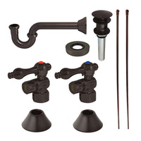 Thumbnail for Kingston Brass CC43105VOKB30 Traditional Plumbing Sink Trim Kit with P-Trap and Overflow Drain, Oil Rubbed Bronze - BNGBath