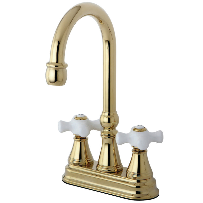 Kingston Brass KS2492PX Bar Faucet, Polished Brass - BNGBath